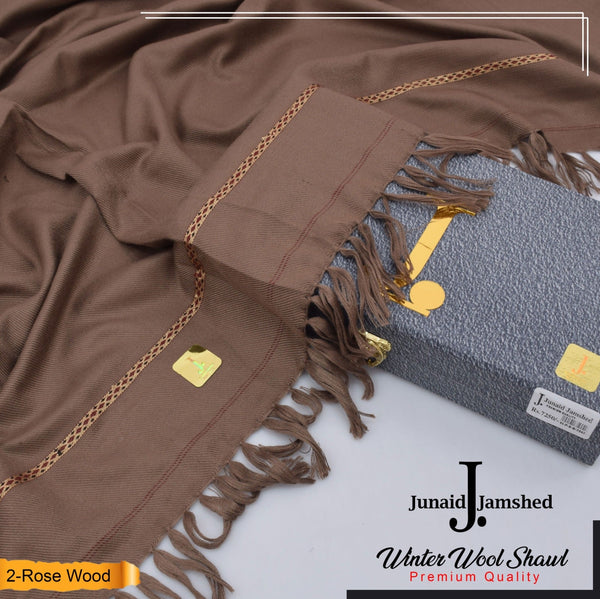 J. Men Premium Wool Shawl Rose Wood D-009