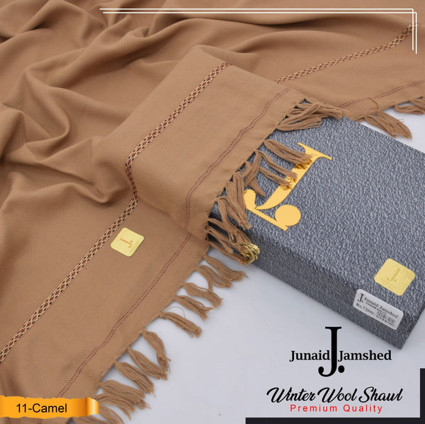 J. Men Premium Wool Shawl Camel D-012